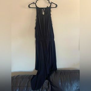 Torrid Handkerchief Hem Crepe Black Dress LBD 1x